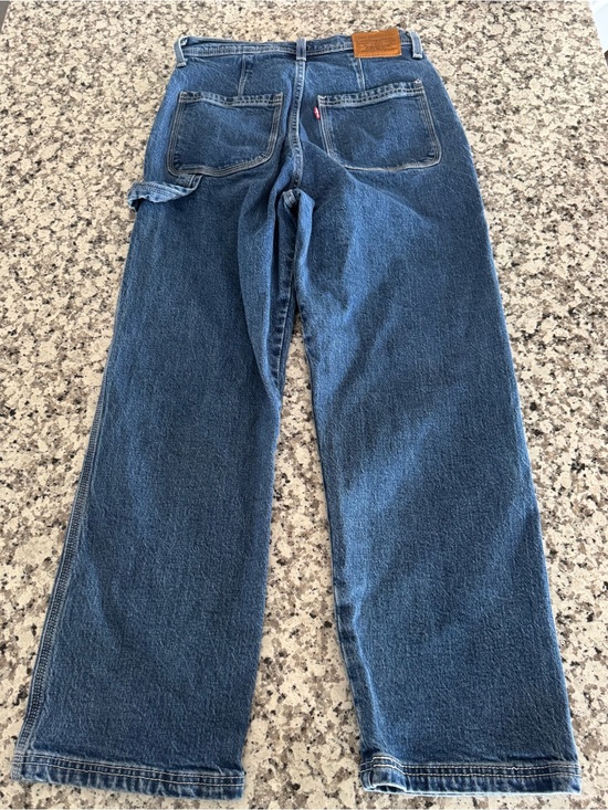 Levi's Denim - Levi's Ribcage Straight Belt Loop Big E Size 28x27 Button Fly Retro Grunge